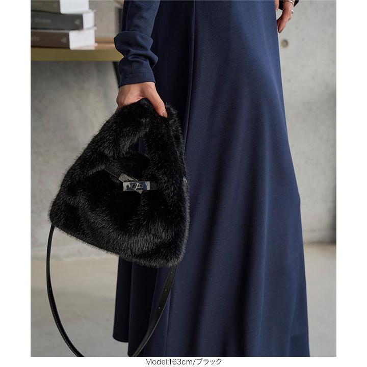 バッグ レディース ファーバッグ 40代 50代 ショルダーバッグ 2way ふわふわ もこもこ ショルダーベルト B1663 | KOBE LETTUCE | 11