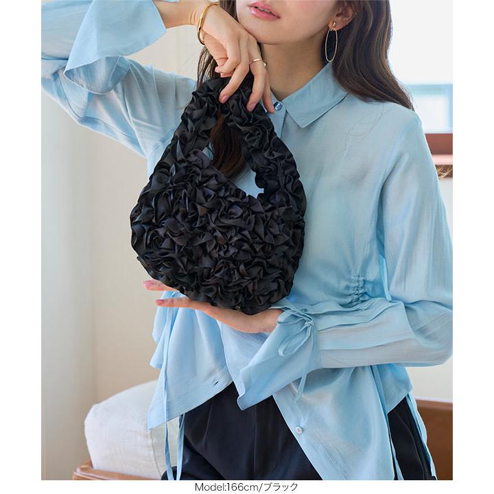 専用☆ミニサテンコラコラ フリルバッグ KOBE LETTUCE（神戸レタス） バッグ レディース 50代 軽い 鞄 かばん