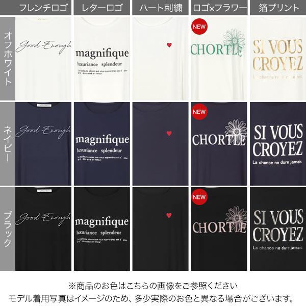 Tシャツ 半袖 ゆるT 落ち感 トップス 20代 40代 50代 30代 体型カバー レディース カットソー チュニック C2000 | KOBE LETTUCE | 01