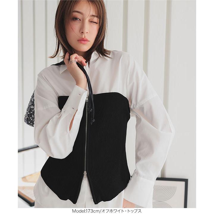 KOBE LETTUCE（神戸レタス） シャツ レディース 長袖 コットン混 無地