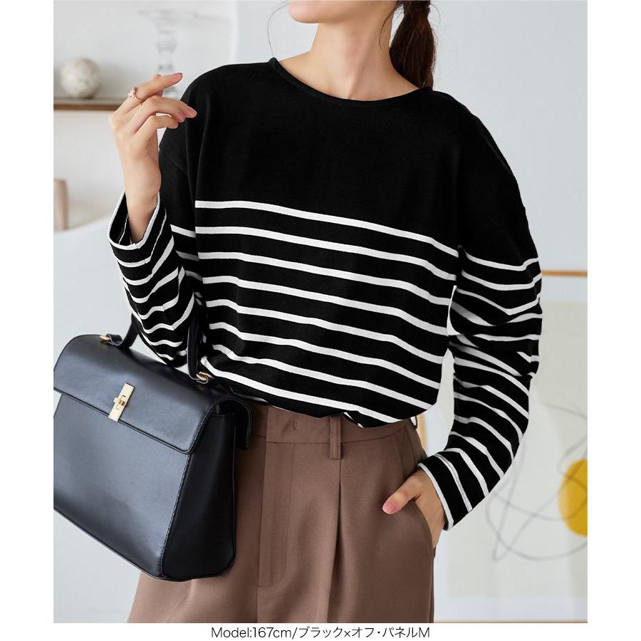 KOBE LETTUCE 長袖 選べるデザインコットン100 ゆったりボーダー