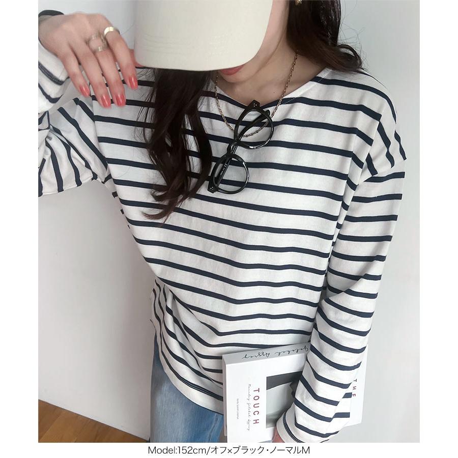 ATTACHMENT ボーダー長袖カットソー ATTACHMENT ボーダー長袖カットソー ATTACHMENT ボーダー長袖