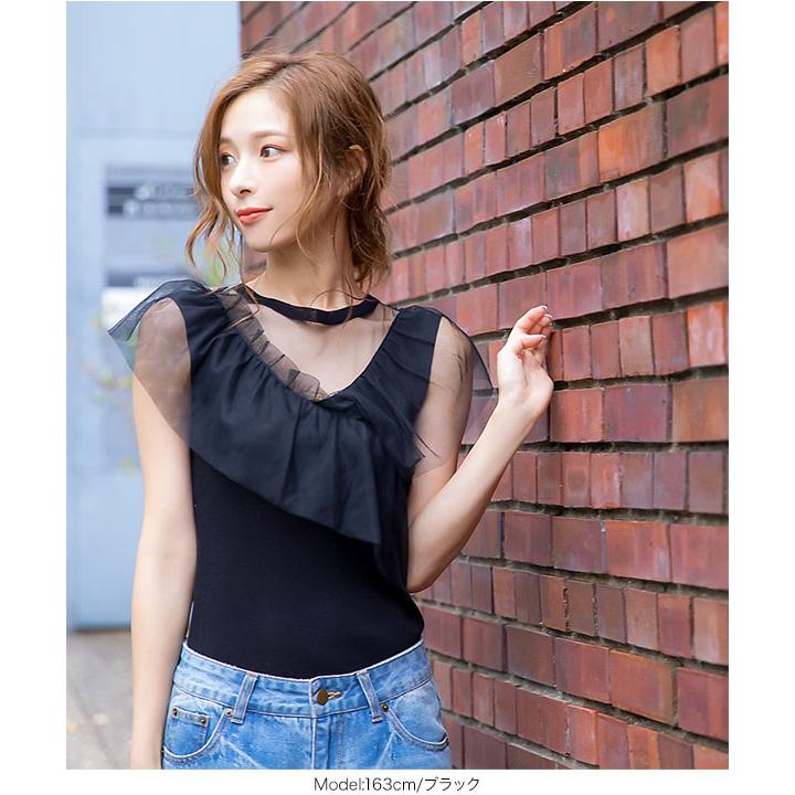 KOBE LETTUCE サマーニット トップス レディース アシメ 夏 リブ