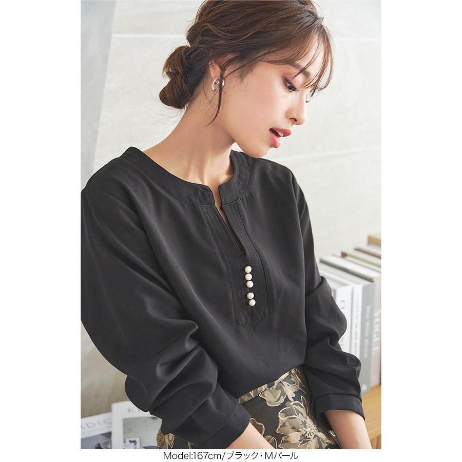 KOBE LETTUCE（神戸レタス） ブラウス Tブラウス パール レディース