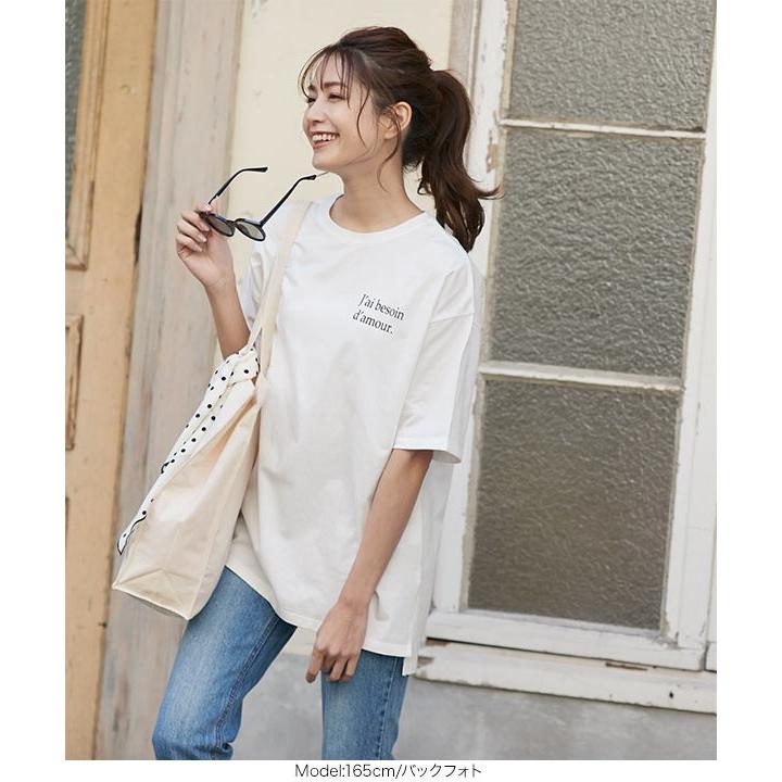 Tシャツ スカーフ キャンバストート 3点SET ビッグT ロゴT 綿100 フォトT シンプル ドット柄 大人 レディースC4598｜kobelettuce｜05