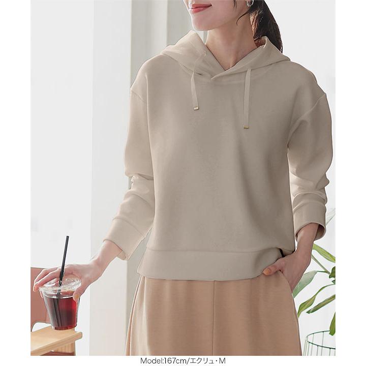 パーカー レディース フーディー 40代 50代 30代 トップス プルオーバー フード 秋 C4831 | KOBE LETTUCE | 05