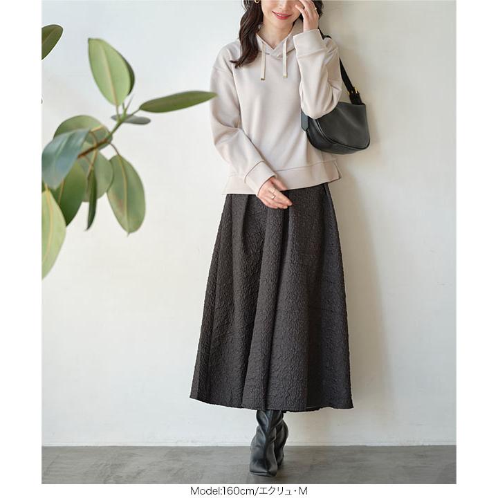 パーカー レディース フーディー 40代 50代 30代 トップス プルオーバー フード 秋 C4831 | KOBE LETTUCE | 08