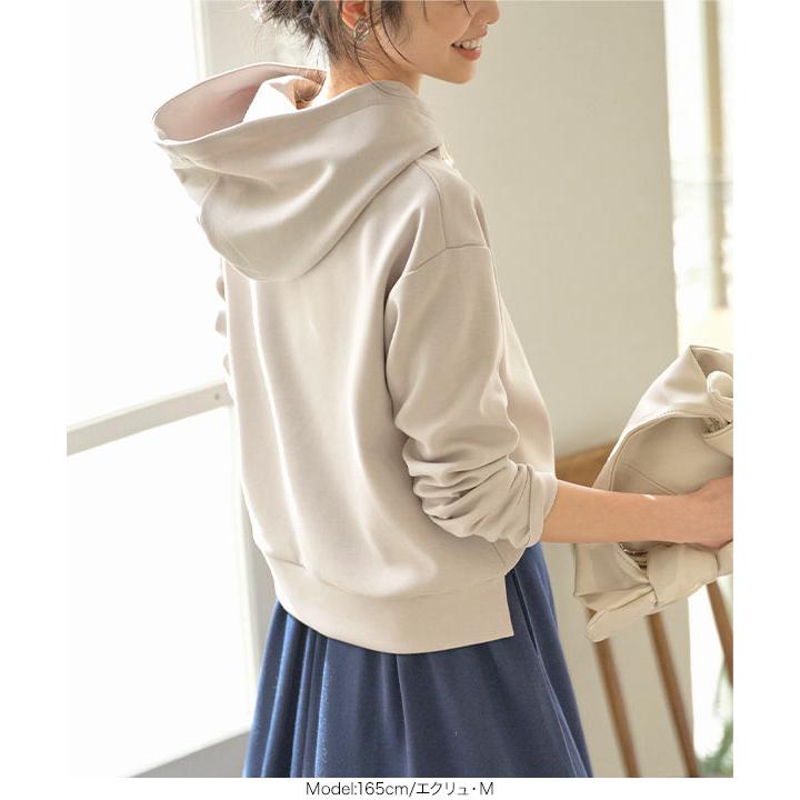 パーカー レディース フーディー 40代 50代 30代 トップス プルオーバー フード 秋 C4831 | KOBE LETTUCE | 11