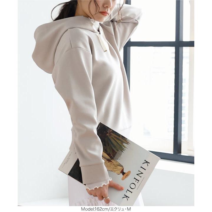 パーカー レディース フーディー 40代 50代 30代 トップス プルオーバー フード 秋 C4831 | KOBE LETTUCE | 12