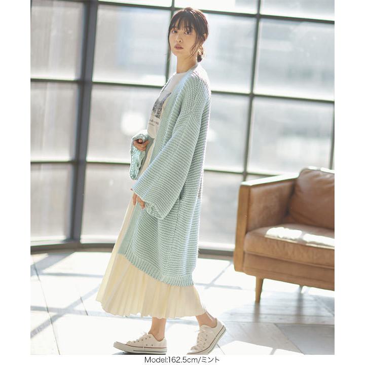 カーディガン レディース アウター 羽織り ゆったり 手編み風 長袖 カジュアル C5149 :C5149:神戸レタスKOBELETTUCE ...