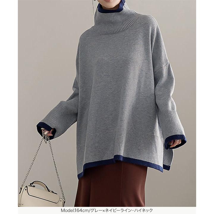 KOBE LETTUCE（神戸レタス） ニット チュニック タートルネック クルー