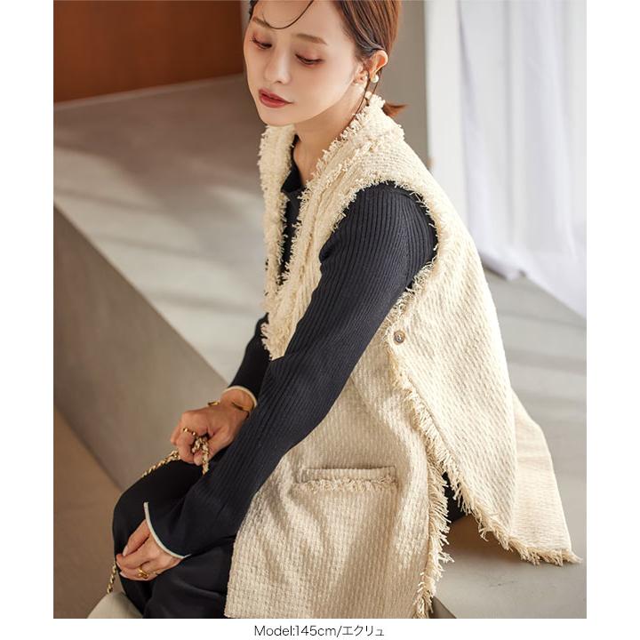 KOBE LETTUCE（神戸レタス） ジレ ベスト ツイード レディース 田中