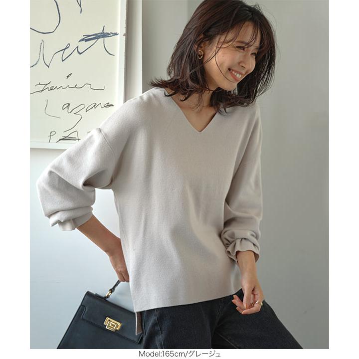 KOBE LETTUCE ニット トップス レディース 長袖 セーター V KOBE LETTUCE ニット トップス レディース 長袖 セーター V