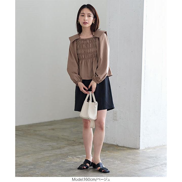 KOBE LETTUCE ブラウス レディース トップス 秋 襟 長袖