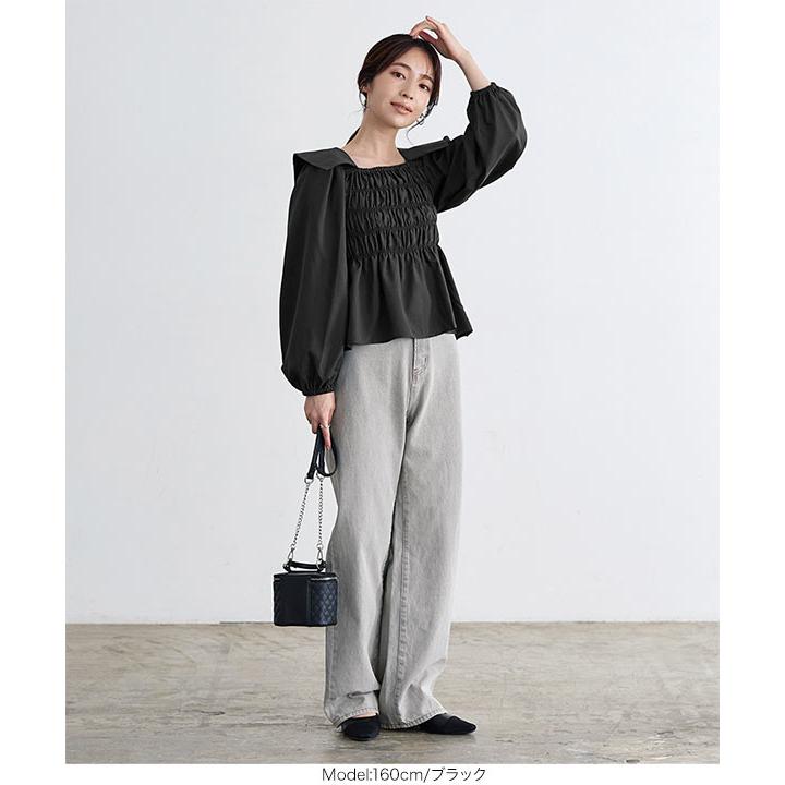 KOBE LETTUCE（神戸レタス） ブラウス レディース トップス 秋 襟 長袖