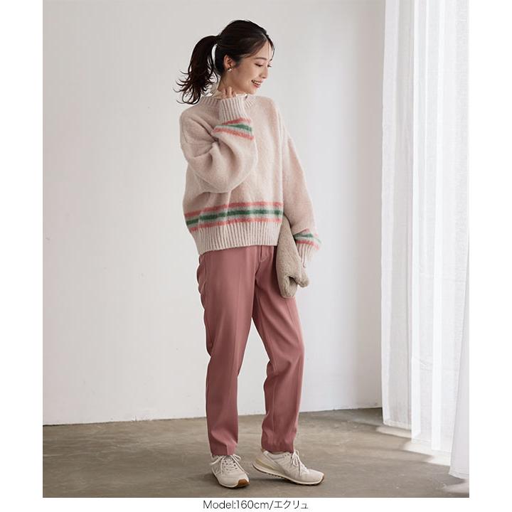 マルボンゴルフ レディース セーター ニット トップス 秋冬春 マルボン ゴルフ クルーネックセーター ニット レディース