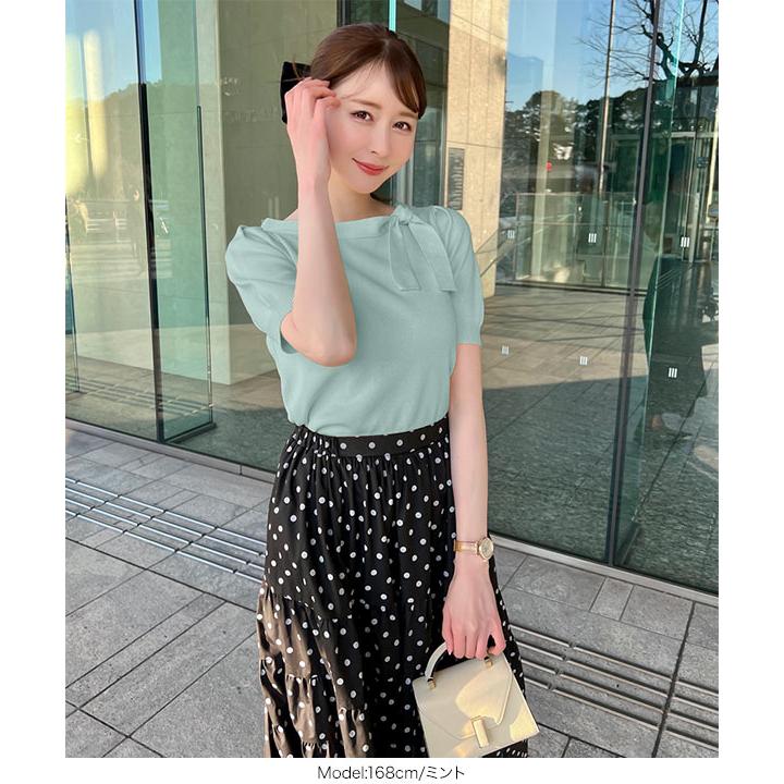 トップス ayako KOBE LETTUCE（神戸レタス） ayakoさんコラボ レディース 襟リボン