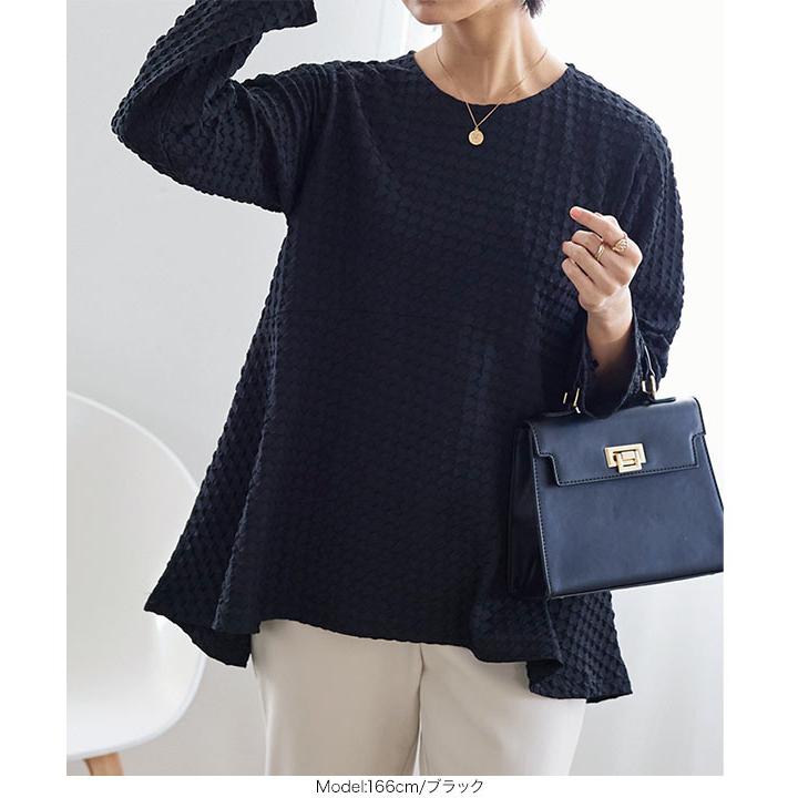 KOBE LETTUCE（神戸レタス） ペプラムブラウス ペプラムトップス 長袖