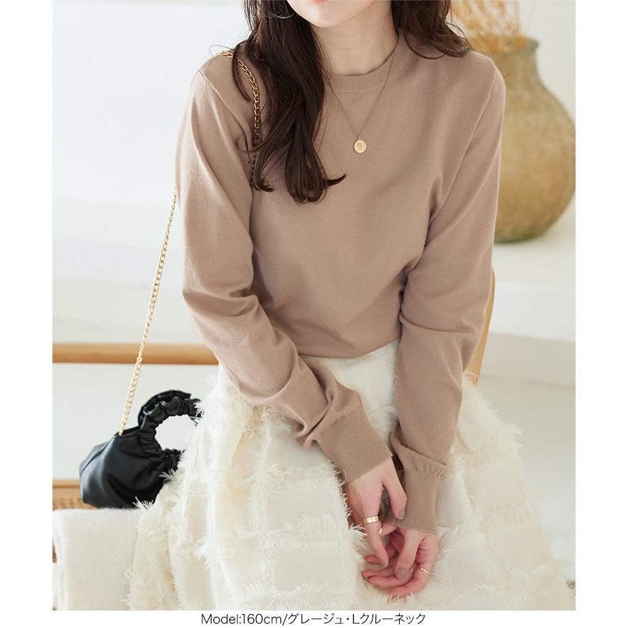 定価10万☆イタリアCIVIDINI薄手ハイゲージニットベージュブルネロ