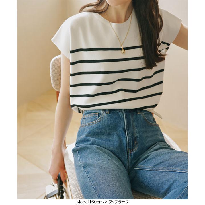 KOBE LETTUCE（神戸レタス） トップス ニット フレンチスリーブ