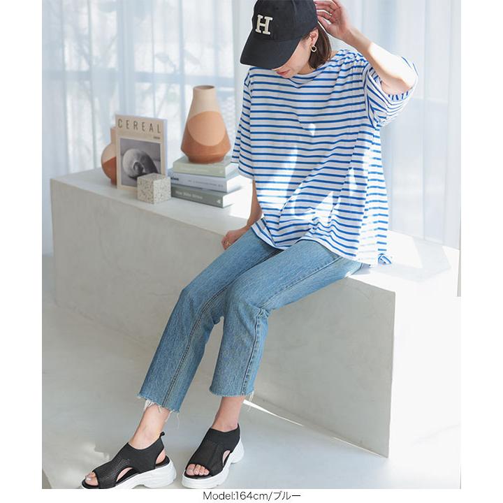 KOBE LETTUCE チュニックTシャツ レディース 半袖 5分袖 40代 50 KOBE LETTUCE チュニックTシャツ レディース 半袖 5分袖 40代 50