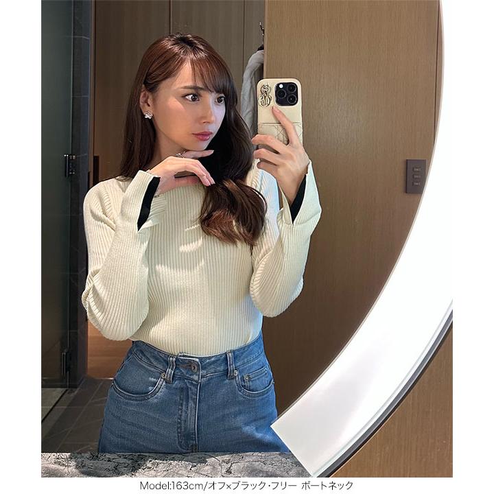 ニコ　ユナイテッドアローズ　コラボトップス　長袖　新品未使用タグ付き KOBE LETTUCE 岡部あゆみさんコラボ ニット レディース 長袖