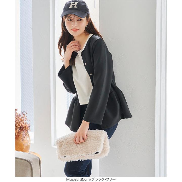 KOBE LETTUCE トップス カーディガン ペプラムトップス 50代 40