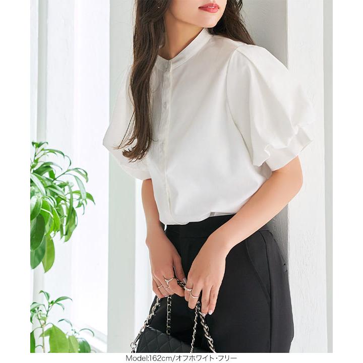 KOBE LETTUCE ブラウス レディース 半袖 ぽわん袖 夏 40代 50代