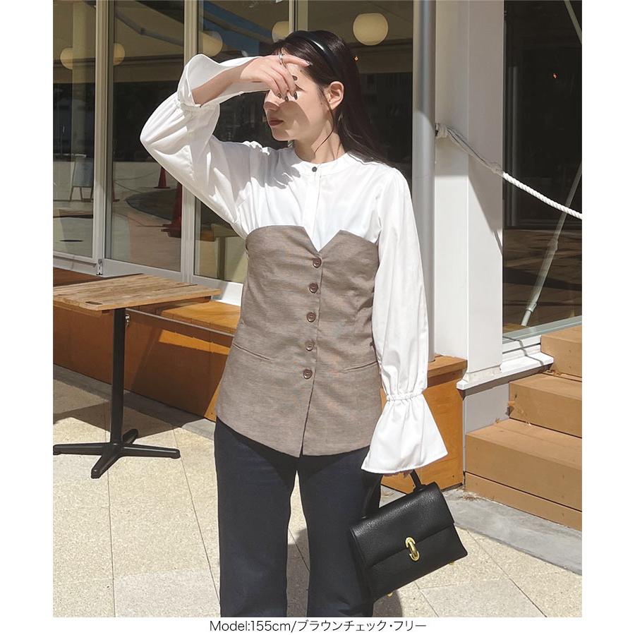 KOBE LETTUCE トップス ビスチェ 40代 50代 30代 レイヤード