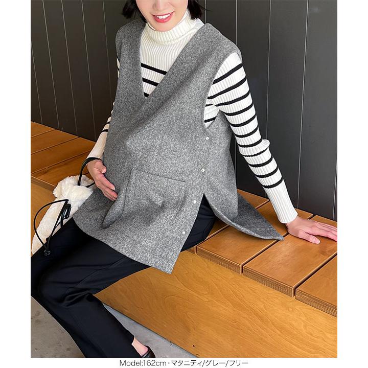 美品　ワコールマタニティ　ベスト　ジレ　M 美品 ワコールマタニティ ベスト ジレ M