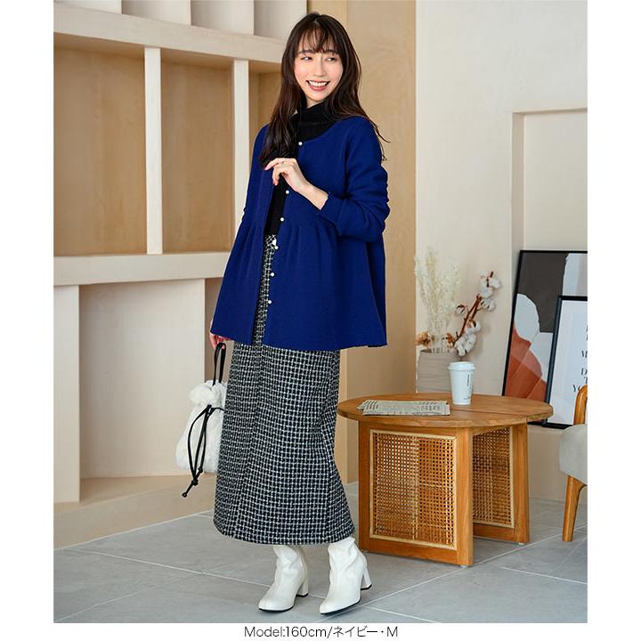 KOBE LETTUCE（神戸レタス） カーディガン レディース 長袖 ペプラム