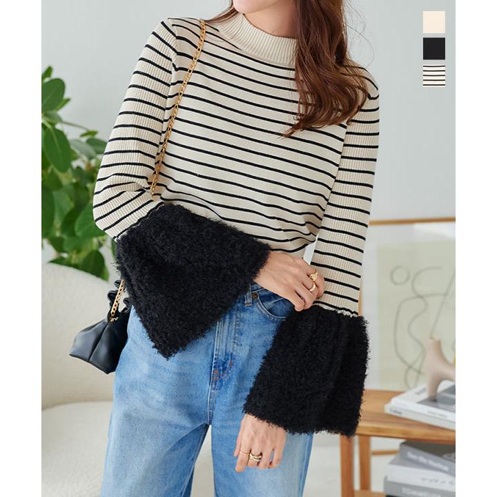 KOBE LETTUCE（神戸レタス） ニットトップス レディース モックネック