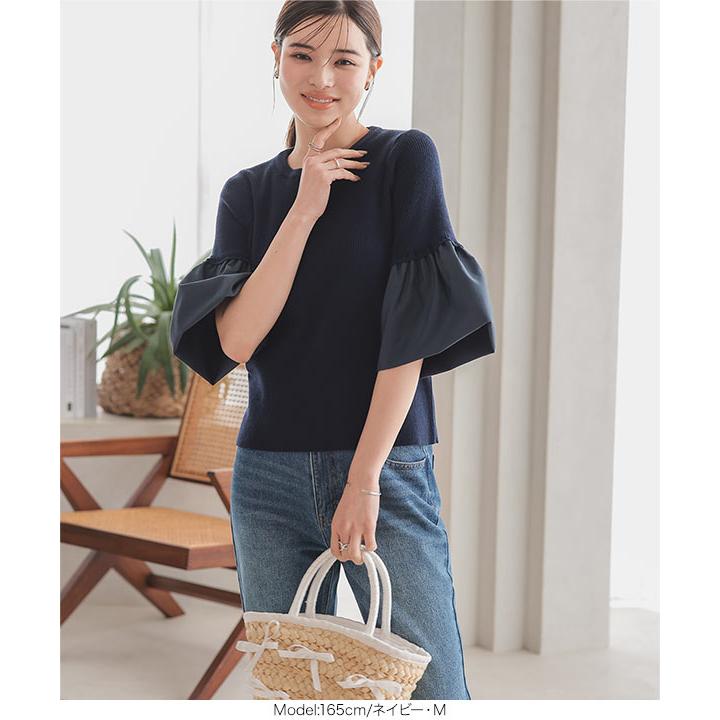 KOBE LETTUCE トップス レディース 40代 上品 七分袖 フレア KOBE LETTUCE トップス レディース 40代 上品 七分袖 フレア