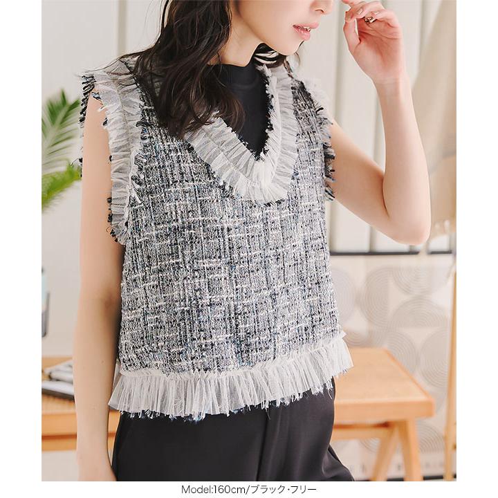 KOBE LETTUCE（神戸レタス） ベスト レディース 夏 ノースリーブ