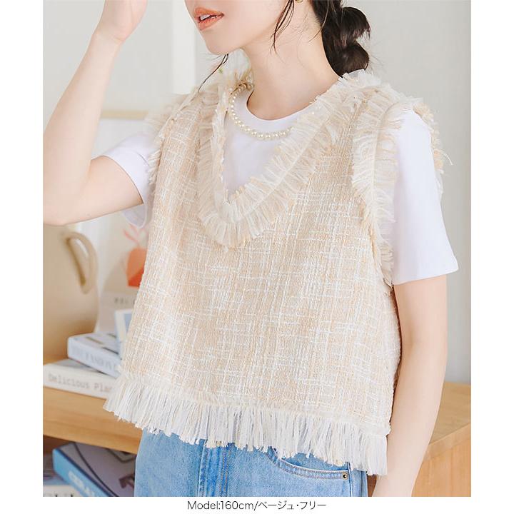 KOBE LETTUCE（神戸レタス） ベスト レディース 夏 ノースリーブ