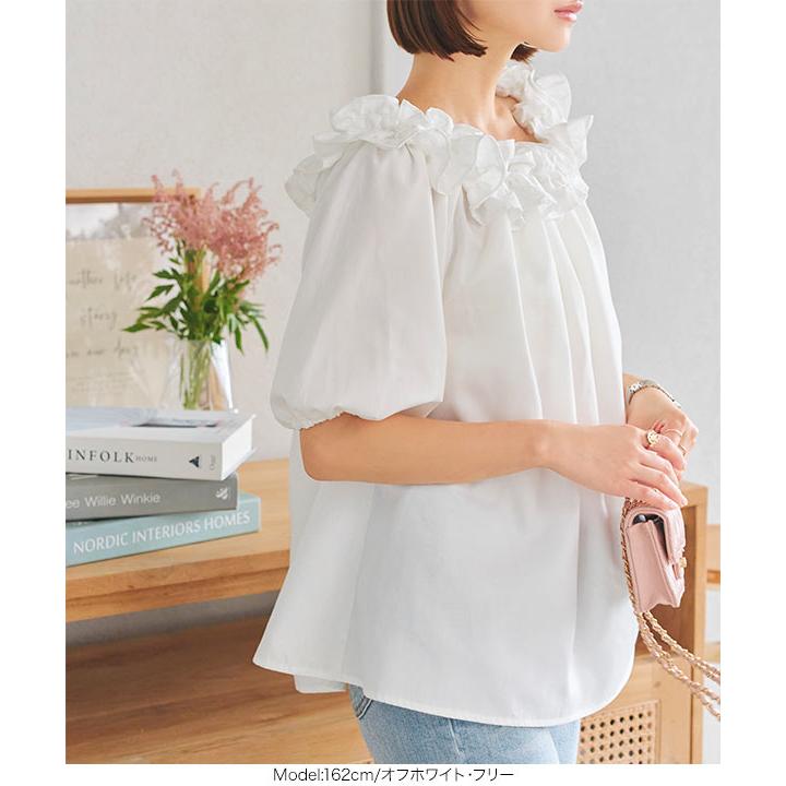 KOBE LETTUCE（神戸レタス） ブラウス レディース トップス 白 黒