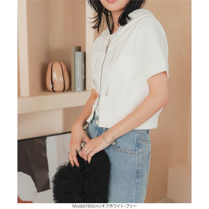 KOBE LETTUCE（神戸レタス） ダブルジップ パーカー クロップド