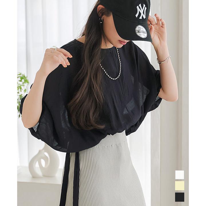 KOBE LETTUCE シアートップス レディース ブラウス ショート丈 KOBE LETTUCE シアートップス レディース ブラウス ショート丈