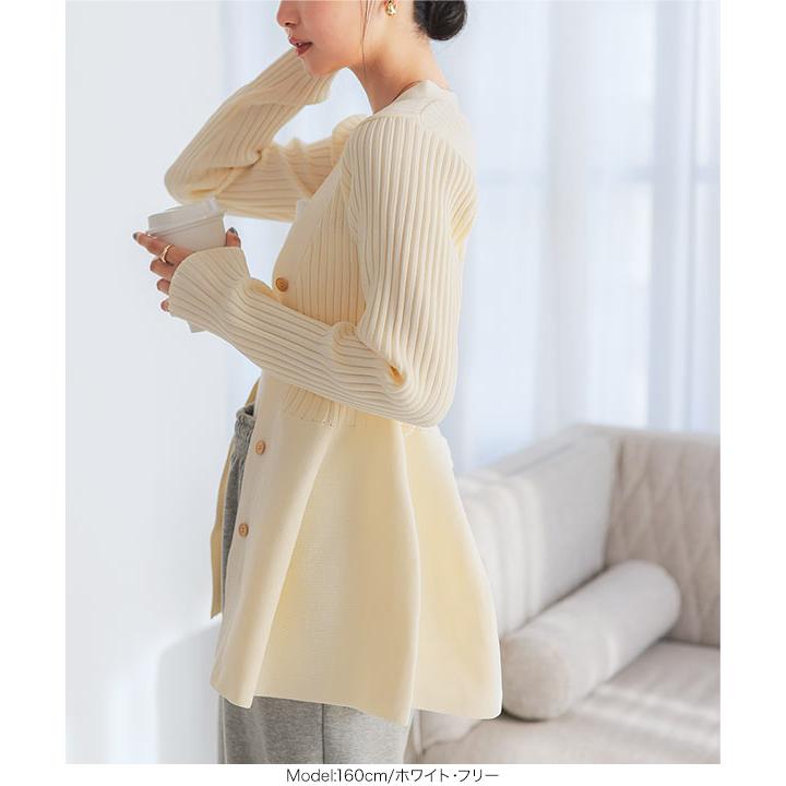 ペプラム ヨシキヒシヌマ　プリーツカーディガン　花柄　ブラウン　ヴィンテージ KOBE LETTUCE トップス レディース 40代 上品 ペプラムニット