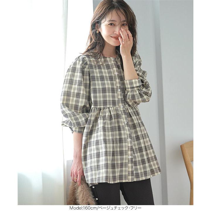 KOBE LETTUCE（神戸レタス） ブラウス レディース 長袖 スカラップ