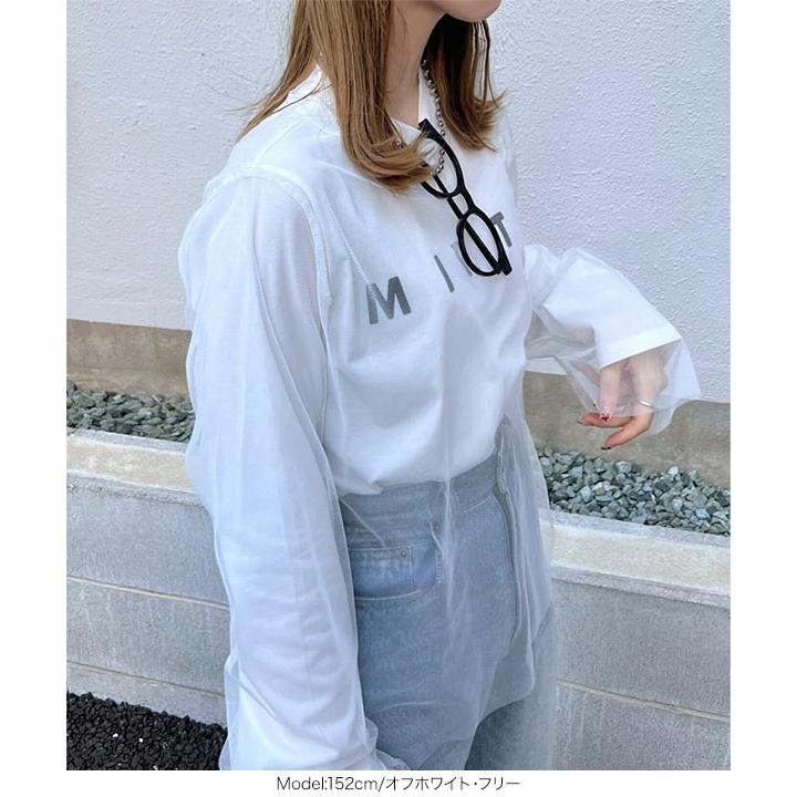 KOBE LETTUCE（神戸レタス） トップス レディース ロゴt 40代 長袖