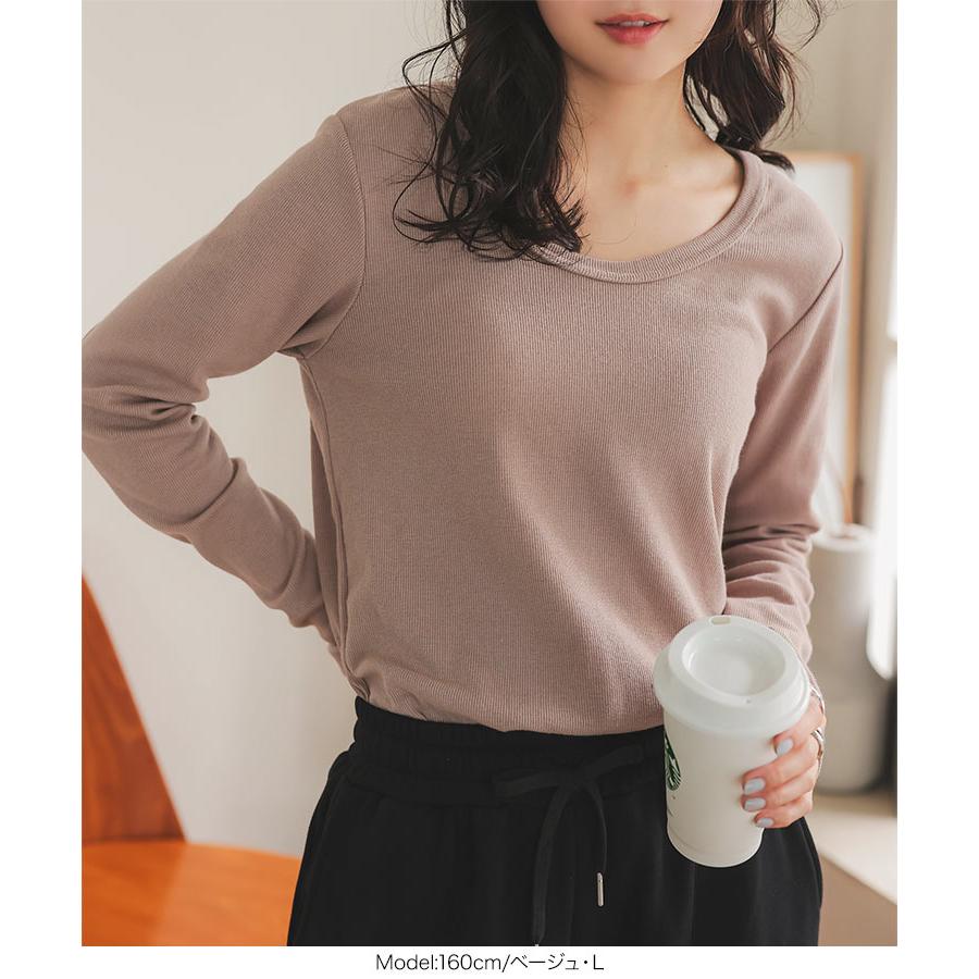 KOBE LETTUCE Tシャツ リブ 長袖 トップス レディース 白 黒 M L KOBE LETTUCE Tシャツ リブ 長袖 トップス レディース 白 黒 M L