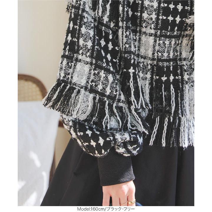 KOBE LETTUCE（神戸レタス） トップス レディース ハイネック ツイード