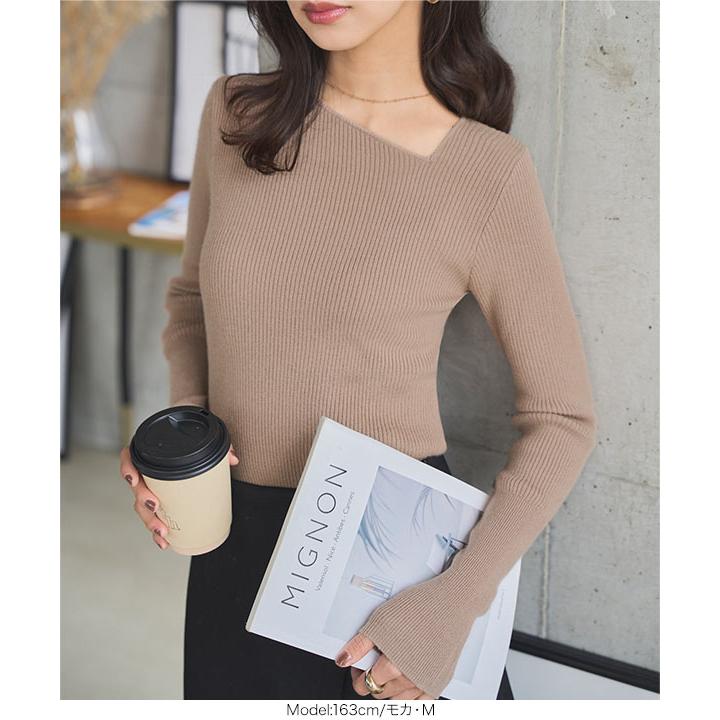 KOBE LETTUCE（神戸レタス） トップス レディース リブ ニット 長袖 40