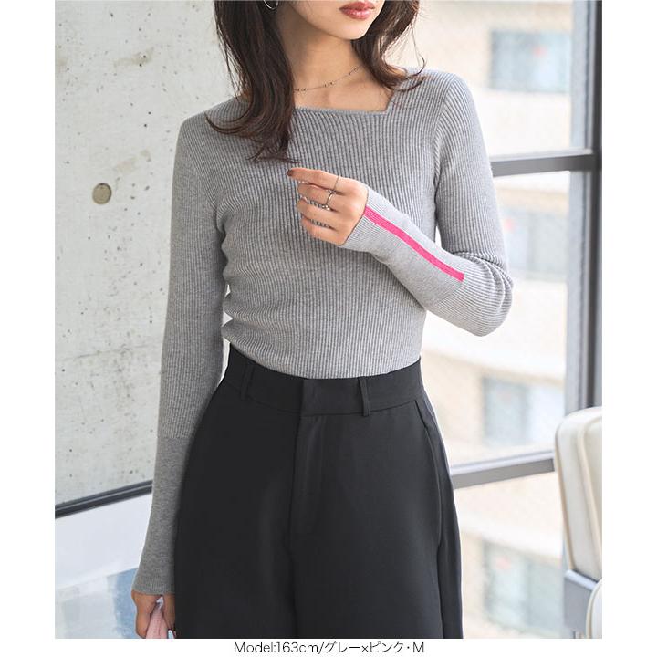 KOBE LETTUCE（神戸レタス） トップス レディース リブ ニット 長袖 40