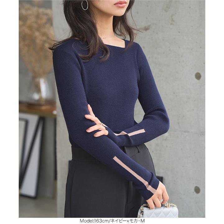 KOBE LETTUCE（神戸レタス） トップス レディース リブ ニット 長袖 40