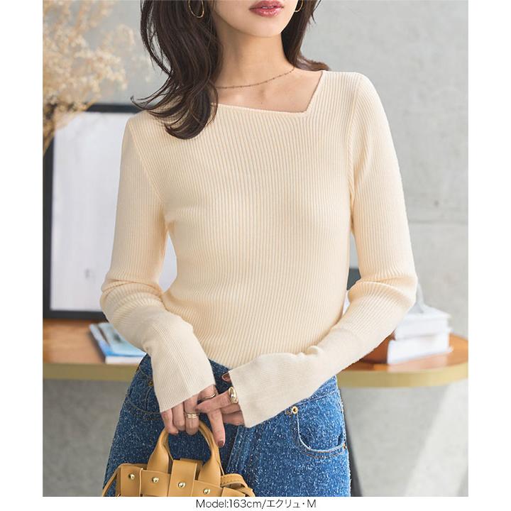 KOBE LETTUCE（神戸レタス） トップス レディース リブ ニット 長袖 40