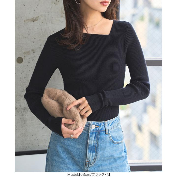 KOBE LETTUCE（神戸レタス） トップス レディース リブ ニット 長袖 40