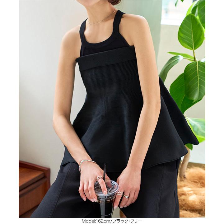 bibiy LISA PEPURAMU KNIT ハーフジップ ペプラム épine - bibiy ビビィ LISA PEPURAMU KNIT blackpink の通販 by