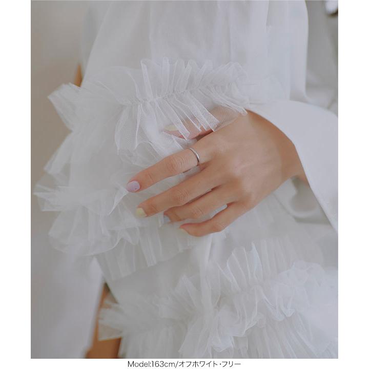 KOBE LETTUCE（神戸レタス） ブラウス シャツ レディース 白 黒